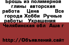 Брошь из полимерной глины, авторская работа. › Цена ­ 900 - Все города Хобби. Ручные работы » Украшения   . Челябинская обл.,Аша г.